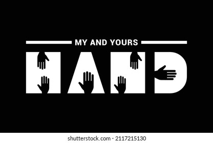 Minimalist and typography t-shirt design
