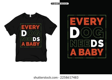 Minimalist typography t-shirt design and Inspirational quotes lettering style trendy modern typography design background banner design for print