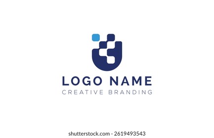 Logotipo U minimalista para identidade e marca.
