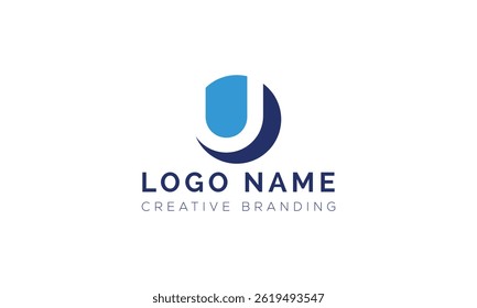Logotipo U minimalista para identidade e marca.