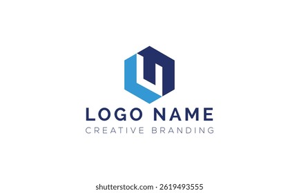Logotipo U minimalista para identidade e marca.