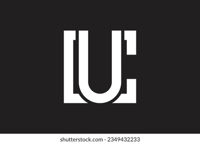 Minimalist u logo design template.