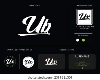 Minimalist UB Luxury Logo, Initial Ub bu Letter Logo Icon Design For Finance Or Business