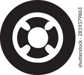Minimalist ubuntu linux logo icon design