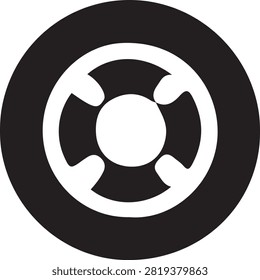 Minimalist ubuntu linux logo icon design