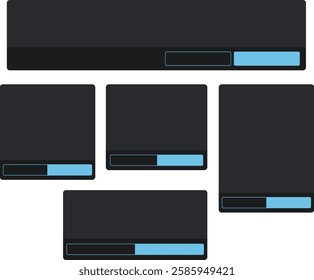 Minimalist UI Dialog Box With Blue Button