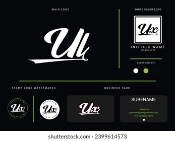 Minimalist UL Luxury Logo, Initial Ul lu Letter Logo Icon Design For Finance Or Business