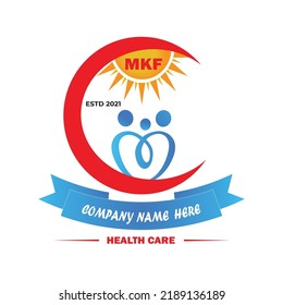 Minimalist Unique  Heath care logo Design