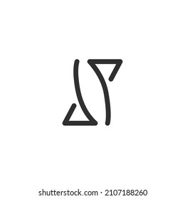 Minimalist and Unique Letter DP Logo. Initial Based Alphabet Icon Logo Vector Template