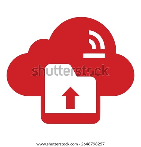 Minimalist Upload Icon for Cloud Storage and Files