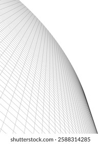 Minimalist Urban Wireframe – Modern Architectural Perspective