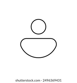 Minimalist User Icon - Simple, Modern, and Versatile Person Symbol