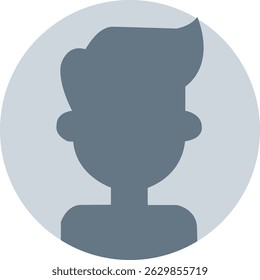 Diseño minimalista del icono del Perfil del usuario.