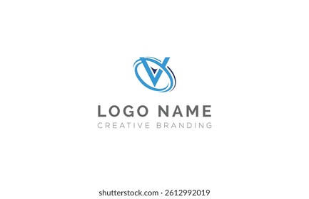 Minimalist V Logo for Branding and Identity.