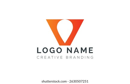 Minimalist V Logo for Branding and Identity.