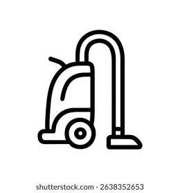 Minimalist vacuum cleaner cleaning appliance icon icon illustration element