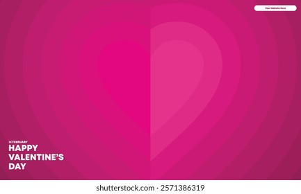 Minimalist Valentine's Day background featuring a heart shape, perfect for romantic designs and celebrations