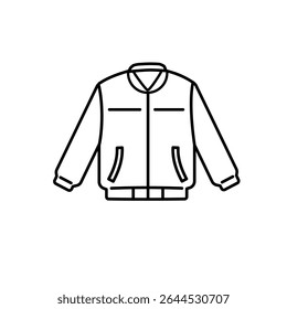 Minimalist varsity line art. Simple and clean outline. Icon design in monochrome colours. For mock up clothing line, fashion design, fashion business. Vector illustration