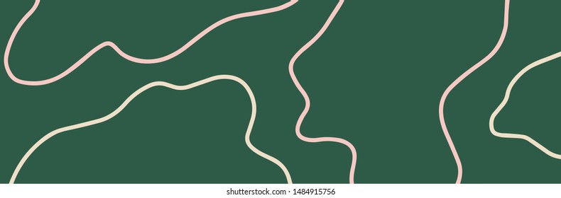 Minimalist vector abstraction. Abstract background with pink lines. Modern simple banner
