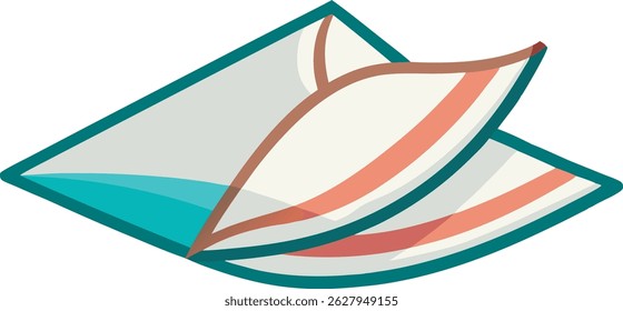 A minimalist vector art illustration resembling a hand-drawn sketch on a napkin, ideal for casual, creative, and conceptual design themes.