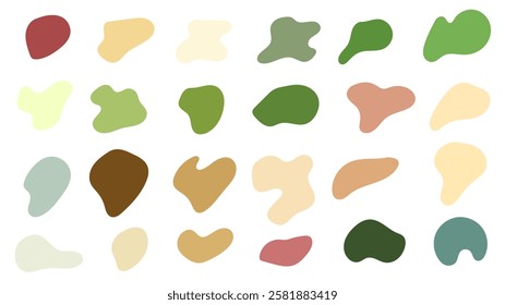 Minimalist vector art shapes set, isolated on white background, Flat Modern design, illustration Vector EPS 10 