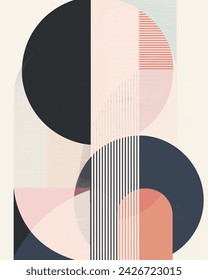 minimalist vector background with clean lines simple geometric shapes