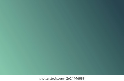 A minimalist vector background with a smooth diagonal gradient transitioning from a soft mint green on the bottom left to a dark teal on the top right, giving a clean, modern, and calming aesthetic.