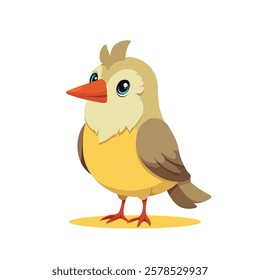 Minimalist vector bird design with clean shapes and a modern aesthetic, perfect for logos, prints, and digital projects.