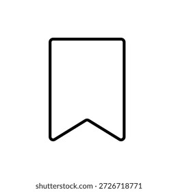 Ícone de marcador de vetor minimalista ou símbolo de marca em um plano de fundo branco limpo