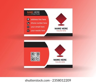 minimalist vector clean business card template