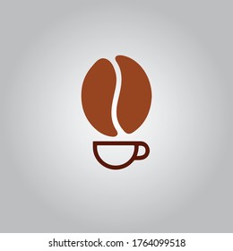 minimalist vector coffee logo icon