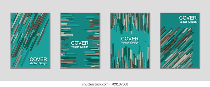 Minimalist vector cover page layout. Creative trendy colors cover backgrounds. Vector minimal brochure abstract geometric templates, modern rounded shapes tech pattern composition, dynamic background.