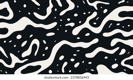 Minimalistische Vektorgrafik-Design. Coole abstrakte Form. Vintage-Poster-Vorlage.