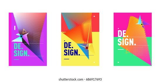 Minimalist Vector Covers Design Set Cool Stock Vector (Royalty Free ...