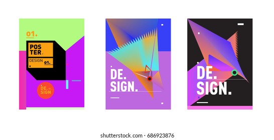 Minimalist Vector Covers Design Set Cool Stock Vector (Royalty Free ...