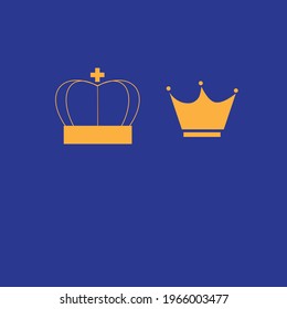 minimalist or vector crown logo or illustration