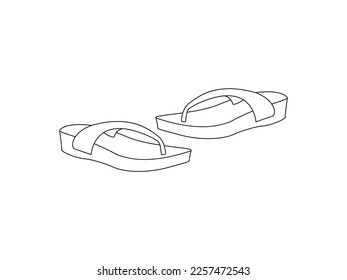 Minimalistische Vektorzeichnung eines Schuhs. Mit verschiedenen Arten von Frauenschuhen Silhouette. Darstellung von Schuhen. Dekoratives Element. Modegrafik.