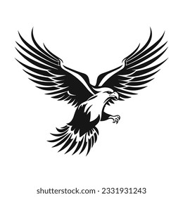 Minimalist vector of an eagle.