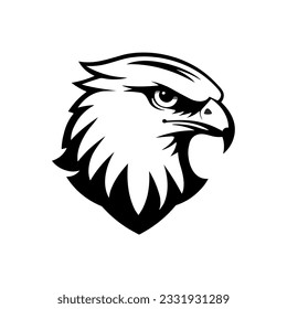 Minimalist vector of an eagle.