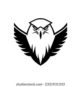Minimalist vector of an eagle.