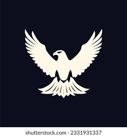 Minimalist vector of an eagle.
