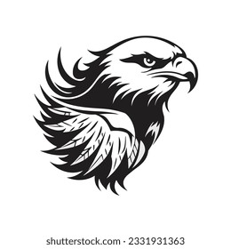 Minimalist vector of an eagle.