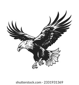 Minimalist vector of an eagle.