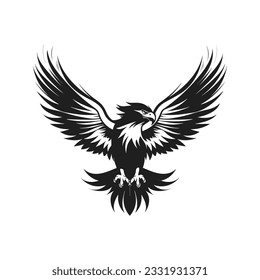 Minimalist vector of an eagle.