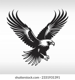 Minimalist vector of an eagle.