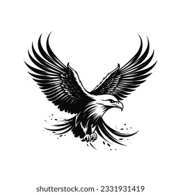 Minimalist vector of an eagle.