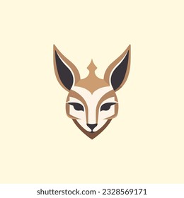 Minimalist vector of a egyptian cat.