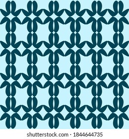 Minimalist vector geometric seamless pattern collection. Simple colorful background swatches. Abstract modern textures. Blue color.