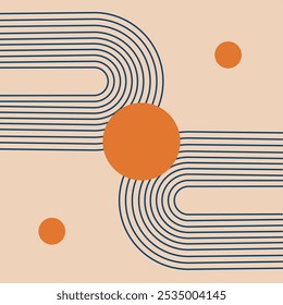 vetor minimalista formas geométricas arte abstrata design cartaz decoração brochura 