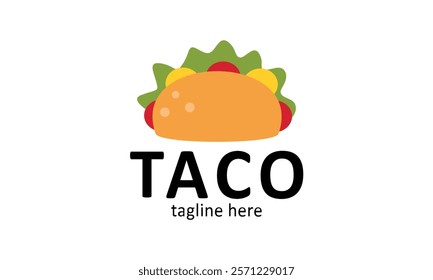 Minimalist Vector graphic of tacos. Illustration vector graphic of tacos. Perfect for menu books, posters, banners, etc.